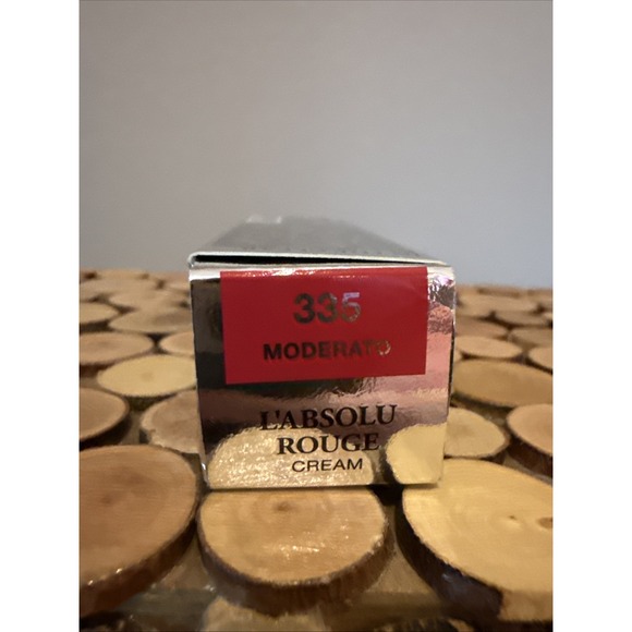 Lancome L'Absolu Rouge 335 MODERATO Cream Lipstick 0.12 oz. Full Size New In Box - Picture 3 of 4
